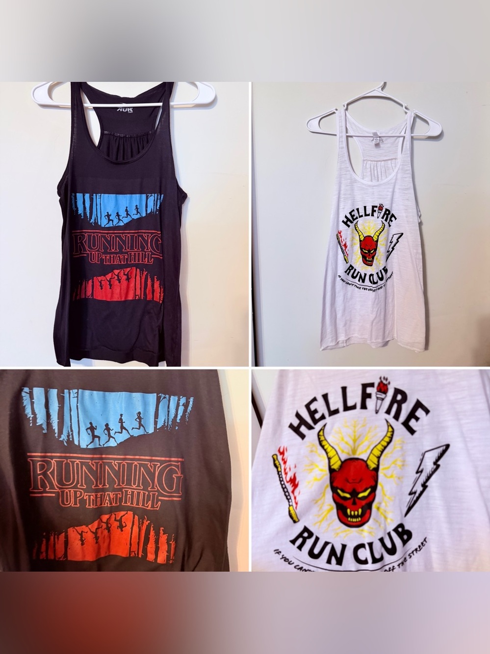 Hellfire Run Club & Running Up That Hill Racerback Tank Tops Gone for a run 5K